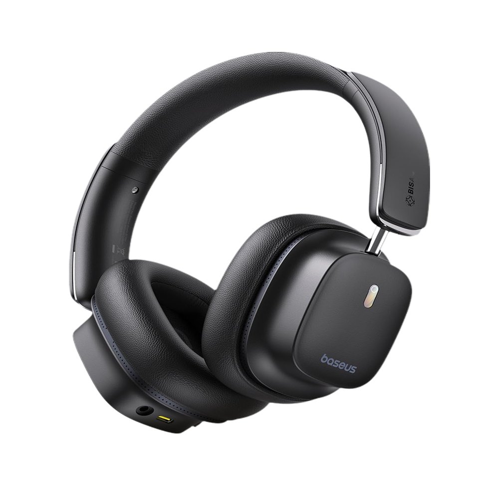 Baseus Bowie 30 Max Active Noise Cancelling Headphones, Head Tracking Spatial Audio, LDAC Hi-Res Wireless Sound, 65H Playtime, Comfort Fit, Clear Calls, App Control, Bluetooth 5.4 Headphones Over Ear