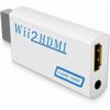 Labriciyon 1Pc White Wii to HDMI Converter, Supports 720P, 1080i, 1080P, 480i, 480p, PAL, NTSC, 3.5mm Audio Jack, Easy Plug and Play, No Installation Needed,Cables and Adapters Accessories view 1