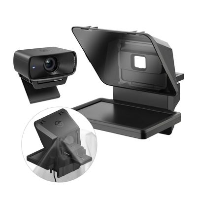 Elgato Prompter Camera Set - Premium Teleprompter with Full HD Webcam, HDR Enabled, Perfect for Streaming, Presenting, Video Calls, Compatible with OBS, Zoom, Teams, and More, Works with PC/Mac