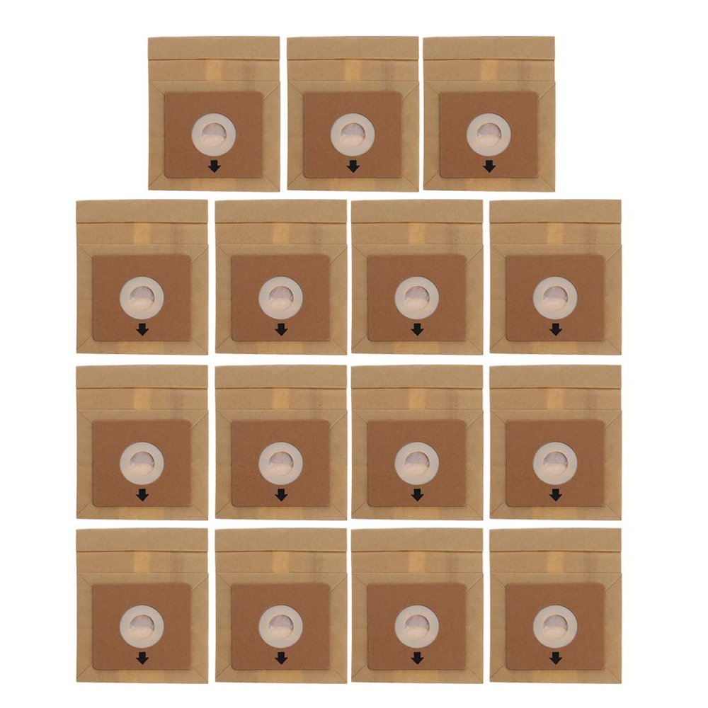 15Pcs Vacuum Cleaner Dust Paper Bags 100 * 110mm Diameter 50mm Accessories Parts Vacuum Cleaner Part Filter Kit Dust Nozzle Flexible Tube Telescopic Cleaning Brush Washable Hose Control Organizer