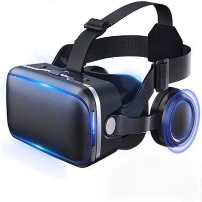 Virtual Reality VR Headset, 3D Glasses Headset VR Goggles, Virtual Reality Glasses with Adjustable Earphones & One-Button Call Answering, for Gaming Perfect gift