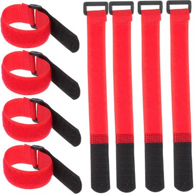 MERRYHAPY 20pcs Convenient Nylon Wire Ties Buckle Design for Cable Management Flexible and Organizing Loop Strips for Home Office and Garage Use