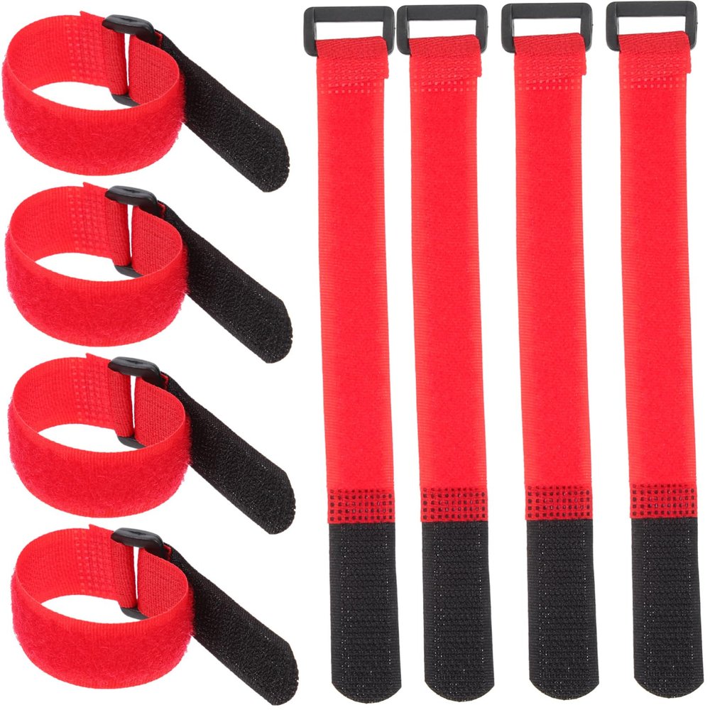 MERRYHAPY 20pcs Convenient Nylon Wire Ties Buckle Design for Cable Management Flexible and Organizing Loop Strips for Home Office and Garage Use