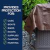 GREEN LIFESTYLE Heavy Duty Tarp Waterproof - Tent Cover, Camping Tarp Waterproof, Protects Cars, Boats, Roofs, Supplies & Equipment, Works as Tent Rain Cover for Patio or Yard Use (16x20) view 2