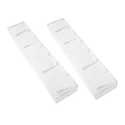 Zerodeko 2pcs Wall Mount Cd Display Stand Acrylic Record Rack Vinyl Holder for Home Office