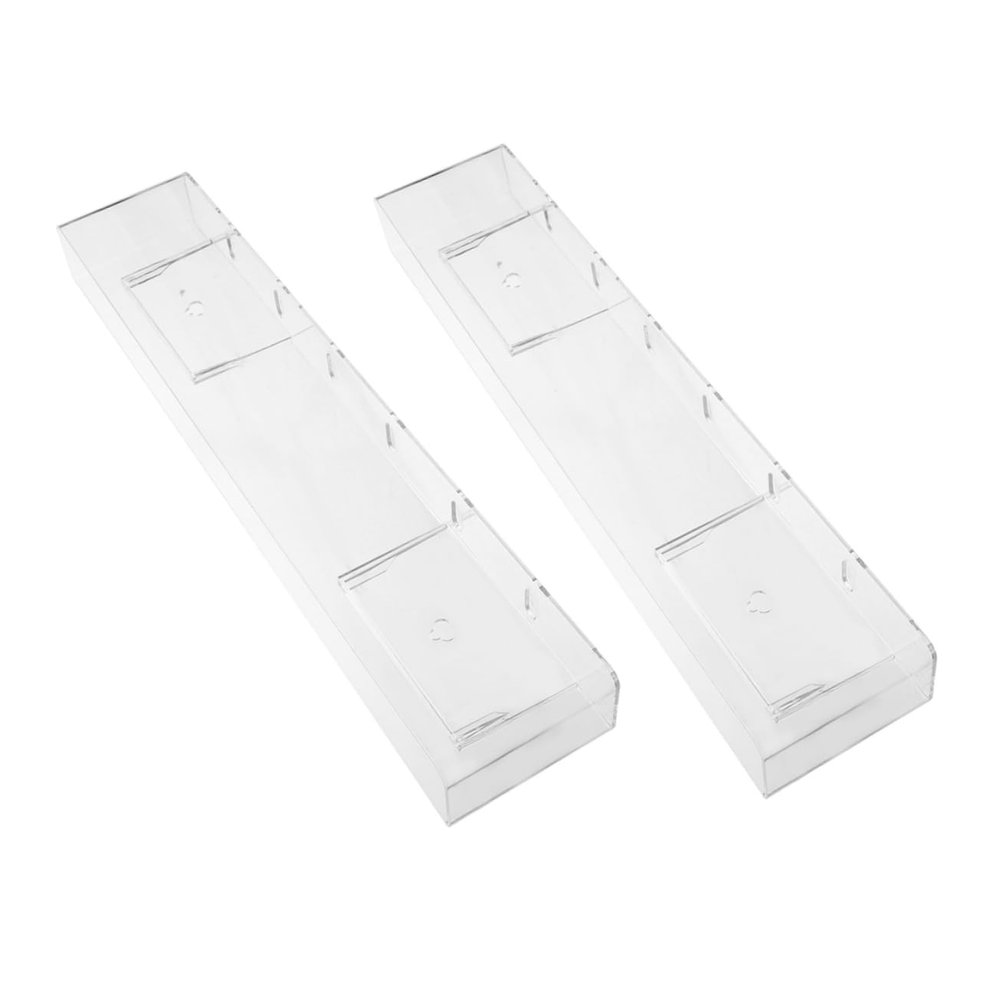 Zerodeko 2pcs Wall Mount Cd Display Stand Acrylic Record Rack Vinyl Holder for Home Office