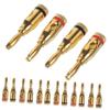 Veemoon 12pairs Plated Banana Plug Connector Speaker Wire Connectors for Audio Systems Easy Insertion and Stable Connection for Enhanced Performance view 1