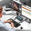 SGEYR USB 3.0 HDMI KVM Switch 1 Monitors 2 Computers,KVM Switch 2 Port HDMI 4K@60HzKVM Switches for 2 Computers Sharing Monitor Keyboard Mouse Hard Drives Printer, 2USB Cable and Controller view 3