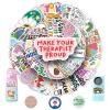 100Pcs Mental Health Stickers Mental Health Matters Awareness Vinyl Laptops Decals Kids Teens Adults Gifts Therapist Water Bottles Bumper Helmet Book Decorative Doctor Reward Stickers view 1