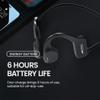 XIMAND Bone Conduction Headphones IP68 Swimming Waterproof Dustproof Sweatproof MP3 Player Headset Underwater Music Player 8GB 1000 Songs, Open-Ear Wireless Earphones Bluetooth 5.3 with Mic - Black view 4