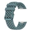 Bands Compatible with Fitbit Charge 5, Air Holes Design Silicone Sport Band Strap for Fitbit Charge 6 / Charge 5 with TPU Clear Screen Protector Case (Blue) view 3