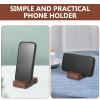 WOONEKY Cute Cell Phone Holder for Desk Wooden Stand Multifunctional Mobile Phone Holder Office Decor view 3