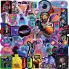 52Pcs Aesthetic Cool Cyberpunk Stickers Kids Teens Girls Colorful Cyberpunk Future Technology Wilderness Vinyl Water Bottle Laptop Decals Decorative Scrapbook Skateboard Journal Graffiti Stickers view 1