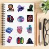 52Pcs Aesthetic Cool Cyberpunk Stickers Kids Teens Girls Colorful Cyberpunk Future Technology Wilderness Vinyl Water Bottle Laptop Decals Decorative Scrapbook Skateboard Journal Graffiti Stickers view 2