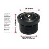 Waterproof Lens IP68 M12 Mount HD 5MP 1.32mm Fisheye Aperture F1.6 1/2.7" with 650nm view 4