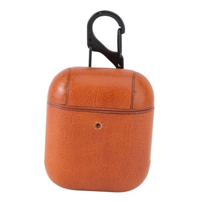 Angoily Pu Leather Earphone Case Portable Protector Cover for Wireless Earbuds Shockproof Organizer with Precise Cut for Charging Light