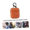 Angoily Pu Leather Earphone Case Portable Protector Cover for Wireless Earbuds Shockproof Organizer with Precise Cut for Charging Light view 2