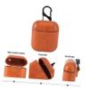 Angoily Pu Leather Earphone Case Portable Protector Cover for Wireless Earbuds Shockproof Organizer with Precise Cut for Charging Light view 4