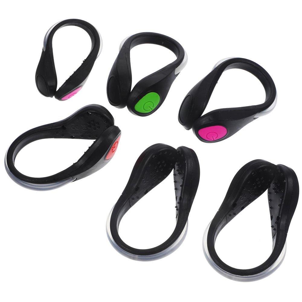 GANAZONO 6pcs Led Shoe Clip Lights Safety Gear for Night Running Cycling Walking Enhance Visibility for Runners and Outdoor Activities Random Color