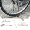 Uonlytech Adjustable Double Leg Bike Kickstand 15.75 Inch Steel Bicycle Parking Stand with Non-Slip Feet for Mountain and Road Bikes Replacement view 2