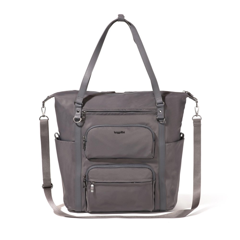 Baggallini Nolita Convertible Backpack - 11x14 Travel Backpack Shoulder Tote Crossbody Bag w/RFID Tech, Luggage Sleeve & Laptop Pocket