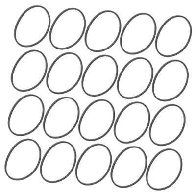 DirectNine Basics 20Pcs Replacement Rubber Belts for Cassette Players and Recorders Cassette Tape Player Belts for Audio Equipment Maintenance