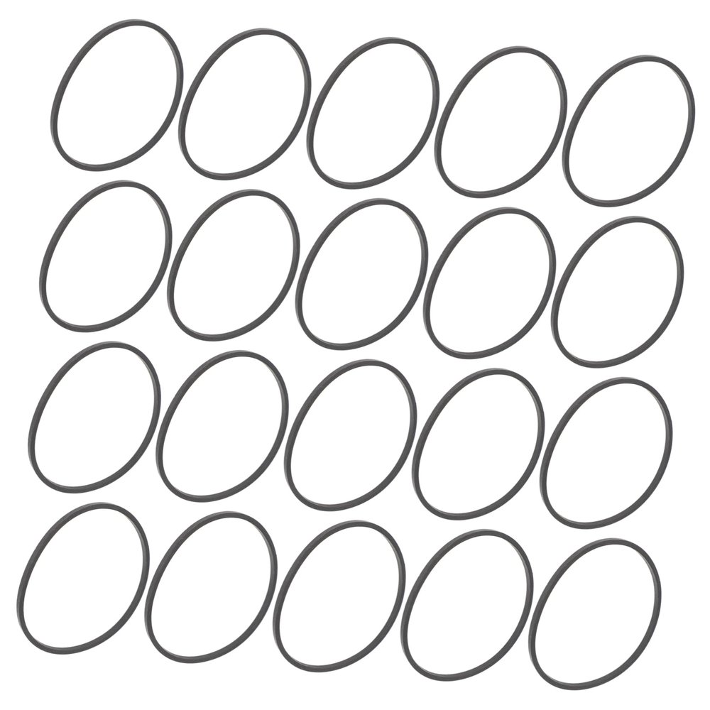 DirectNine Basics 20Pcs Replacement Rubber Belts for Cassette Players and Recorders Cassette Tape Player Belts for Audio Equipment Maintenance
