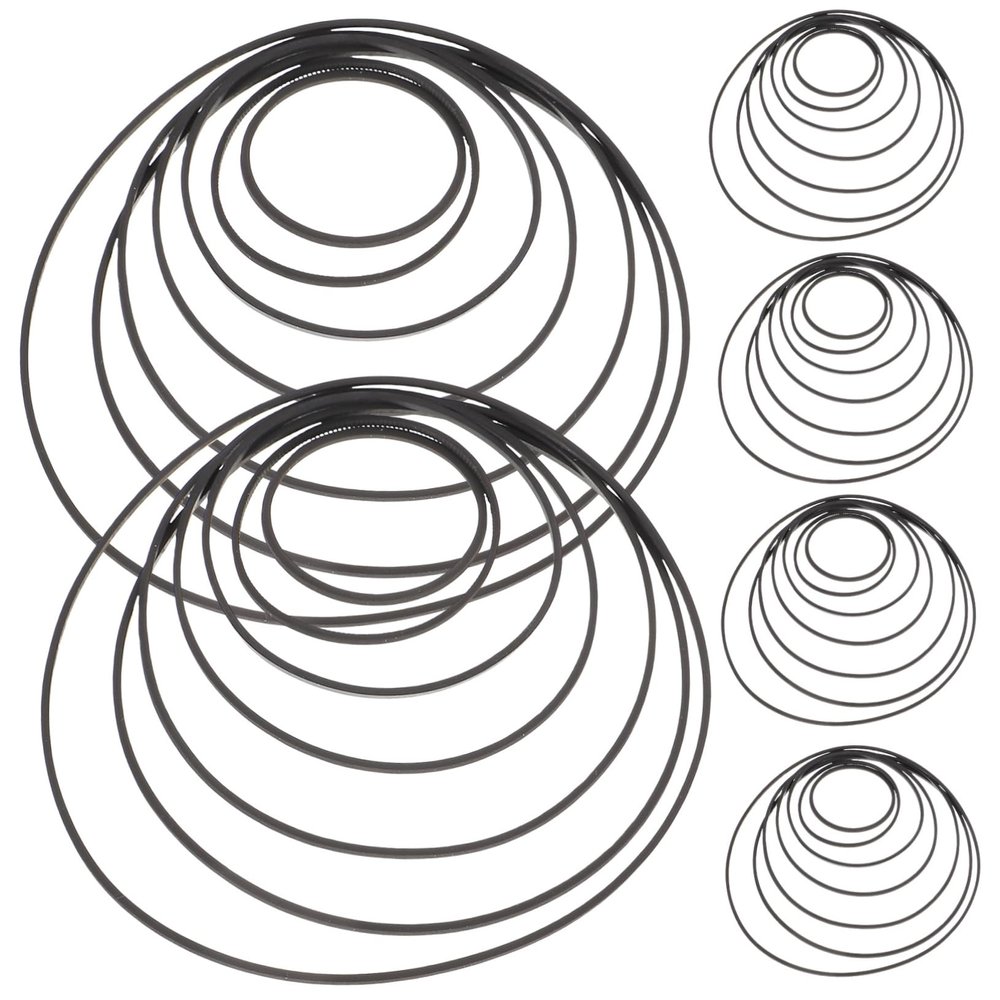 DirectNine Basics 50pcs Recorder Belts for Repair Tape Recorder Belts Compatible Cassette Players DVD Drives and Repeater Machines