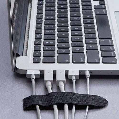 RIP-TIE 3/4" x 2" EconoCatch Cable Tie Organizes Cables and Cords Against Smooth Surfaces 5 Pack