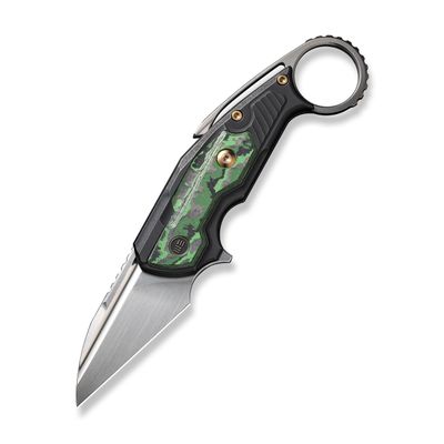 WE Maciej Torb WE22021-4 Black Titanium Handle with Jungle Wear Fat Carbon Fiber Inlay