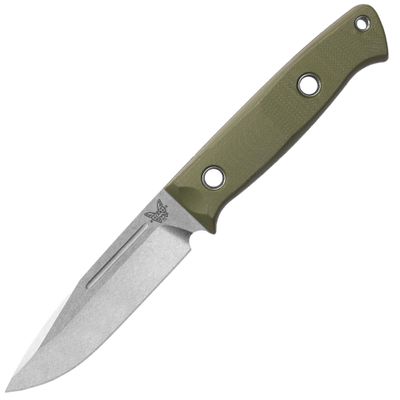 Benchmade - Bushcrafter Outdoor Survival Knife, Heavy-Duty Performance with OD Green G10 Handle (163-1)