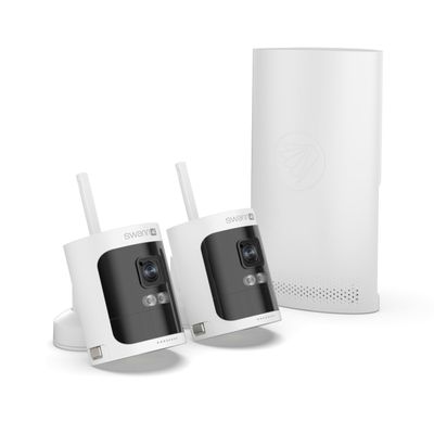 Swann AllSecure 4K Wireless NVR Security System 2-Cam Kit, Security Camera Outdoor Wireless, Face Recognition AI, Expandable Local Storage, Security Cameras Wireless Outdoor, No Monthly Fee, AS4K800SD