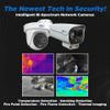 GW Security 5MP Bi-Spectrum Temperature Measurement Two-Way Audio IP PoE Thermal Security Camera w/Smoker, Flame, Fire Point, Human and Vehicle Smart Detection and 10 AI Functions (GW68-5617TMIC) view 2