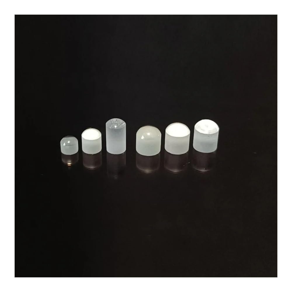 ZTBH Microscope Accessories Kit 1500pcs Projection Stone Optical Convex Lens Round Cylindrical Lens DIY Projection Necklace Accessories Microscope Slides (Size : Blank chip)