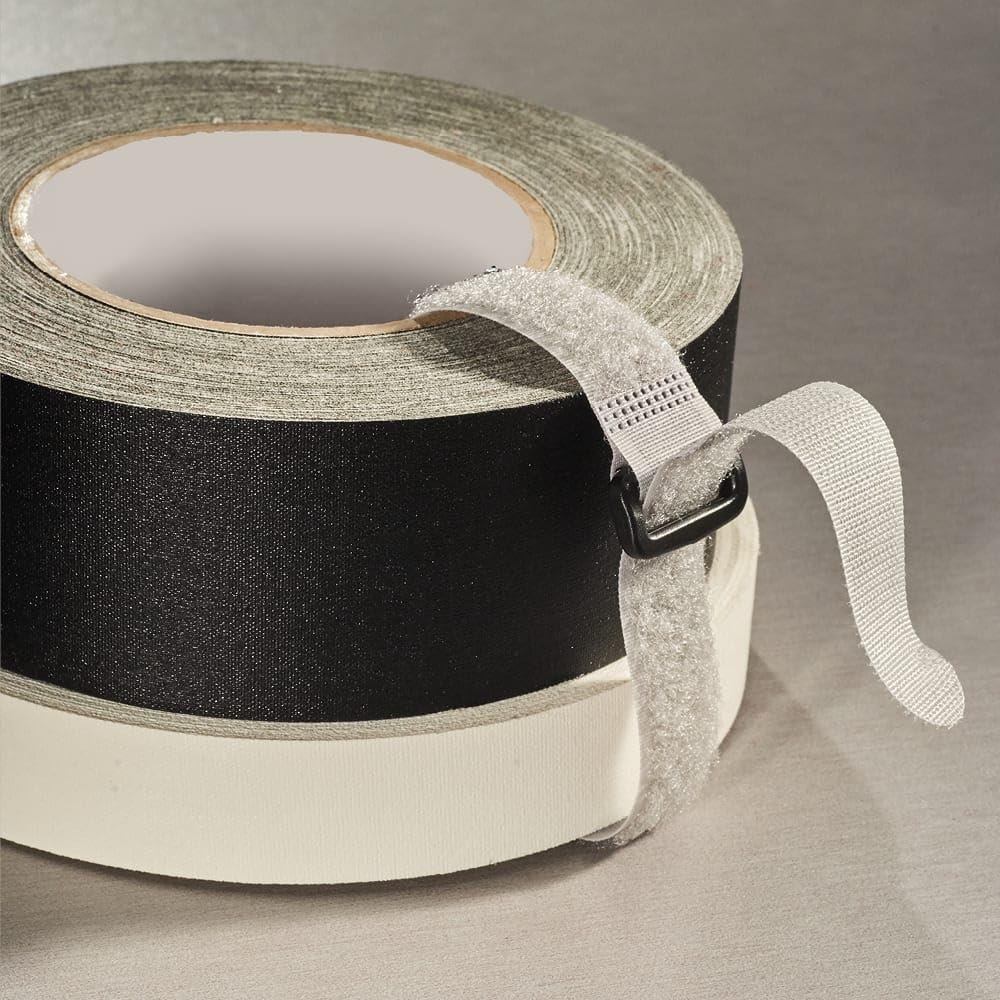 RIP-TIE 3/4" x 18" EconoCinch Cable Tie Bundle Cables or Strap Equipment to Desks or Carts 5 Pack Brown