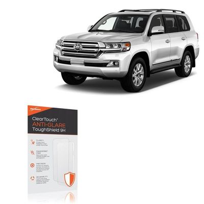 BoxWave Screen Protector Compatible with Toyota 2018 Land Cruiser Display (9 in) - ClearTouch Anti-Glare ToughShield 9H (2-Pack), Anti-Glare 9H Tough Flexible Film Screen Protector