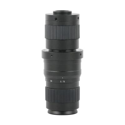 JOEBO Microscope Kit 200X 0.7X-5X Adjustable Magnification Zoom Monocular C Mount Lens 48MP 4K 1080P USB Video Microscope Camera 180mm Microscope Lens Adapters