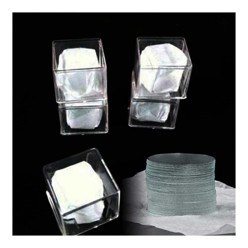 JOEBO Microscope Kit Microscope Glass Slides 12mm 13mm 14mm 15mm 16mm 18mm 19mm 20mm Diameter Round Microscope Glass Cover Slides 100pcs/Box Microscope Lens Adapters (Color : 12mm)