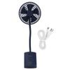 Clip on Fan Usb Mini Fan, USB Rechargeable Clip On Desk Fan, Personal Fan Flexible Neck, Mini Portable Desktop Fan for Car Office(blue) view 1