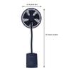 Clip on Fan Usb Mini Fan, USB Rechargeable Clip On Desk Fan, Personal Fan Flexible Neck, Mini Portable Desktop Fan for Car Office(blue) view 2