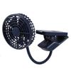 Clip on Fan Usb Mini Fan, USB Rechargeable Clip On Desk Fan, Personal Fan Flexible Neck, Mini Portable Desktop Fan for Car Office(blue) view 3