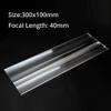 ZTBH Microscope Accessories Kit 300X100mm Optical Linear Fresnel Lens PMMA Focal Length 300mm 100mm 120mm Projector Plane Magnifier Solar Energy Concentrator Microscope Slides (Color : 300x100mmF40) view 2