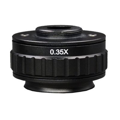 JOEBO Microscope Kit 0.35X Focus Adjustable Microscope C Mount Adapter Compatible for Stereo Microscope Microscope Lens Adapters