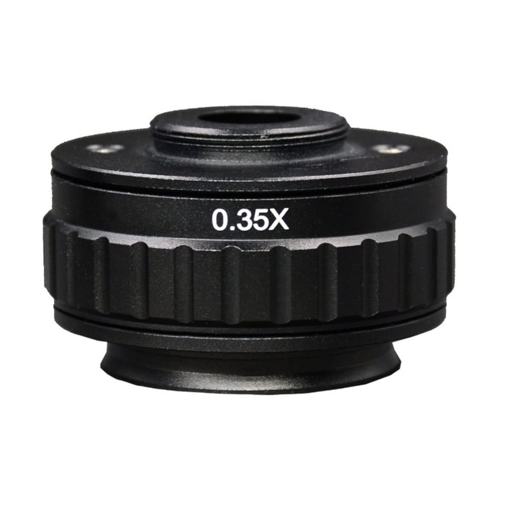 JOEBO Microscope Kit 0.35X Focus Adjustable Microscope C Mount Adapter Compatible for Stereo Microscope Microscope Lens Adapters