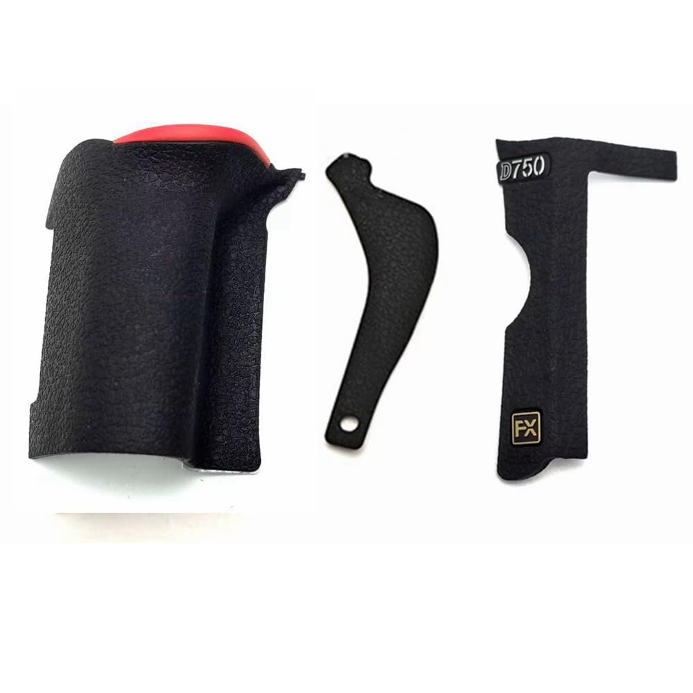 Shenligod for Nikon D750 Camera Shell Side Thumb Rubber Hand Grip Cover with Digital Camera Body Rubber Shell Repair Replacement Parts