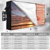 Outdoor TV Cover 75 Inch, Weatherproof Waterproof Merry Christmas Xmas Tree Gift Box Red Line Striped Outside TV Covers with Zipper Flap, 600D TV Enclosure Protector for Outside Flat Screen TV view 2