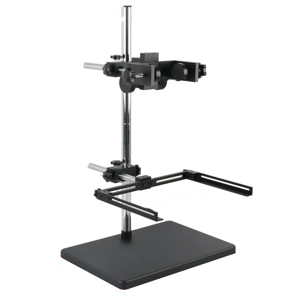 JOEBO Microscope Kit Adjustable Microscope Stand Soldering LED Light Illumination Holder Industrial Video Camera Bracket Microscope Lens Adapters (Color : B)