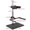 JOEBO Microscope Kit Adjustable Microscope Stand Soldering LED Light Illumination Holder Industrial Video Camera Bracket Microscope Lens Adapters (Color : B) view 2