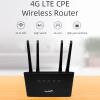 4G LTE Router, 300Mbps 4 High Gain Antenna Mobile Hotspot Router with SIM Card Slot for Home Office Use (US Plug) view 2