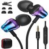 2 Pack 3.5mm Jack Earbuds Wired Earphone for Chromebook PC Laptop Samsung Galaxy S10 A25 A15 5G Plug in Audio Ear Buds Noise Canceling HiFi Stereo in Ear Headset Corded Headphones for Kindle Fire HD view 2